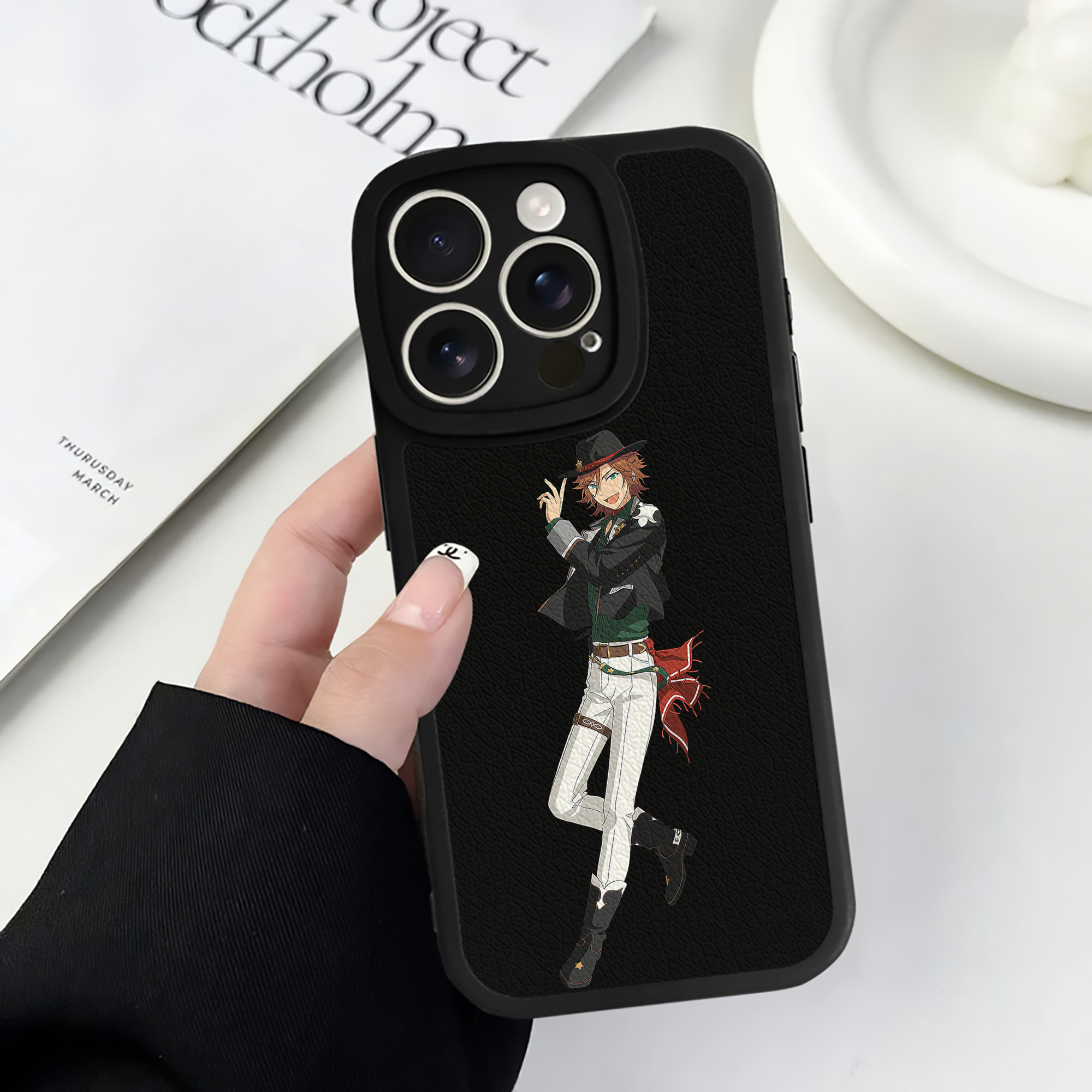 （画像用） あんさんぶるスターズ! Ensemble Stars 【iPhone 16シリーズ対応】シリコンスマホケース（レザー調） 材質：シリコン